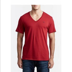True Religion Men's V Neck T-Shirt, Size L